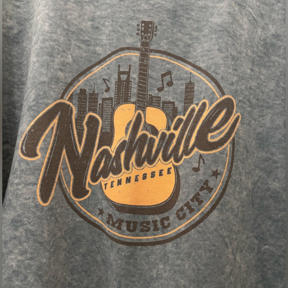 Gray Nashville Graphic Sweater - Picture 2 of 4